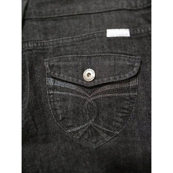 Jordache Premium Bootcut Jeans Size 16 Black Denim wardrobe staple classic goth - Picture 10 of 13